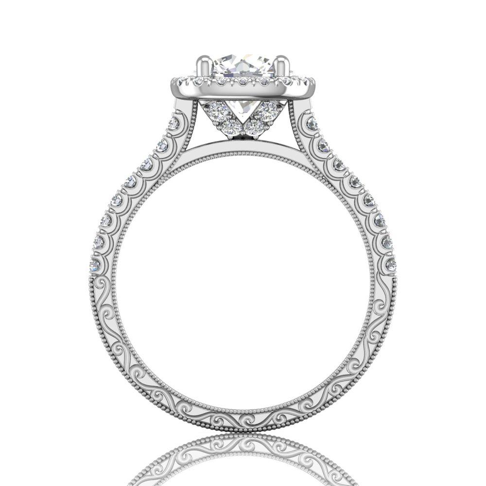 Vincents Fine Jewelry | Martin Flyer | Cutdown Micropave Engagement Ring