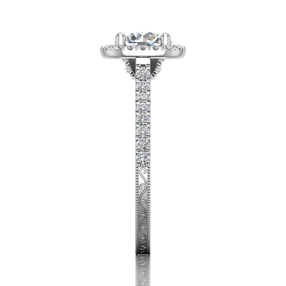 Vincents Fine Jewelry | Martin Flyer | Cutdown Micropave Engagement Ring