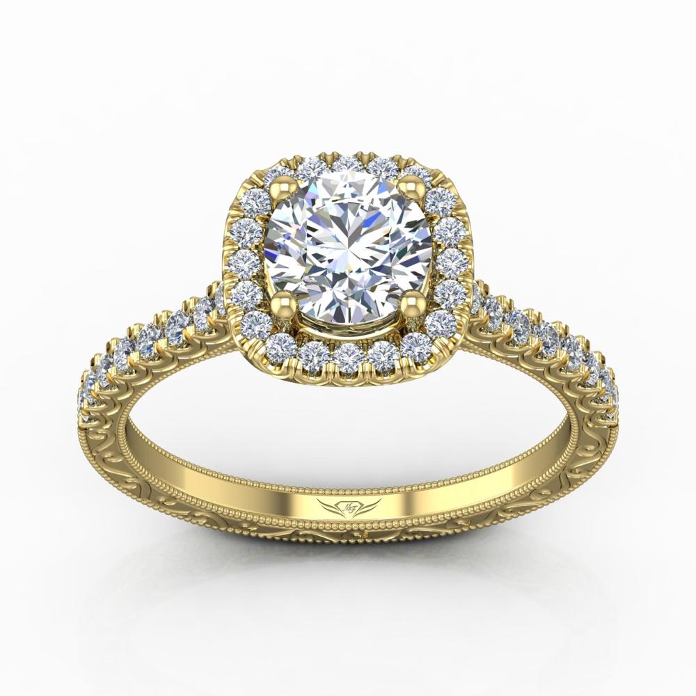 Vincents Fine Jewelry | Martin Flyer | Cutdown Micropave Engagement Ring