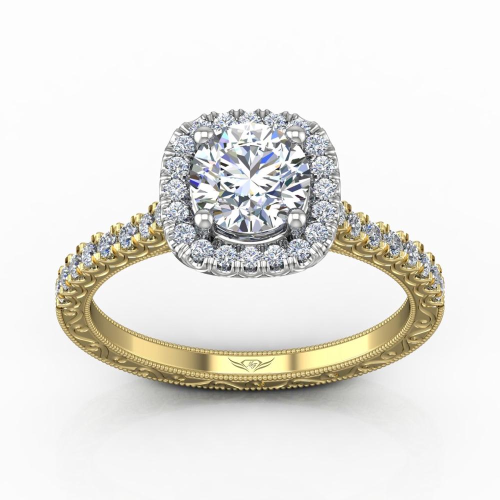 Vincents Fine Jewelry | Martin Flyer | Cutdown Micropave Engagement Ring