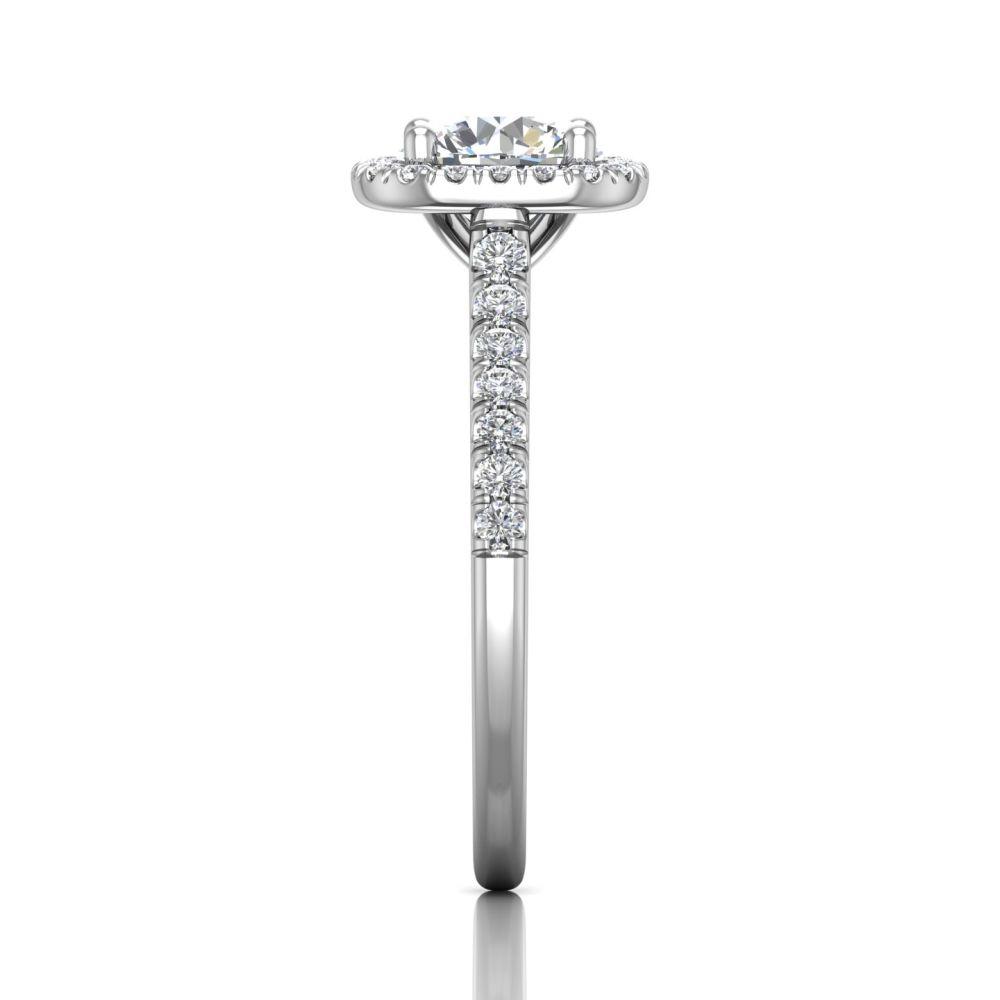 Vincents Fine Jewelry | Martin Flyer | Cutdown Micropave Halo Engagement Ring