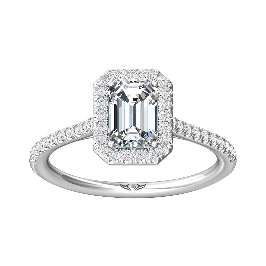 Vincents Fine Jewelry | Martin Flyer | Micropave Halo Engagement Ring