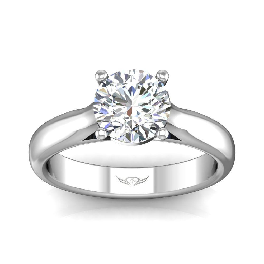 Vincents Fine Jewelry | Martin Flyer | Solitaire Wide Engagement Ring