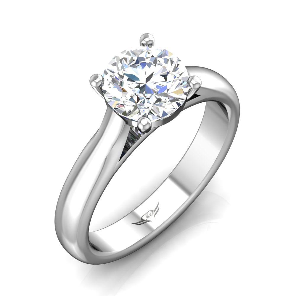 Vincents Fine Jewelry | Martin Flyer | Solitaire Wide Engagement Ring