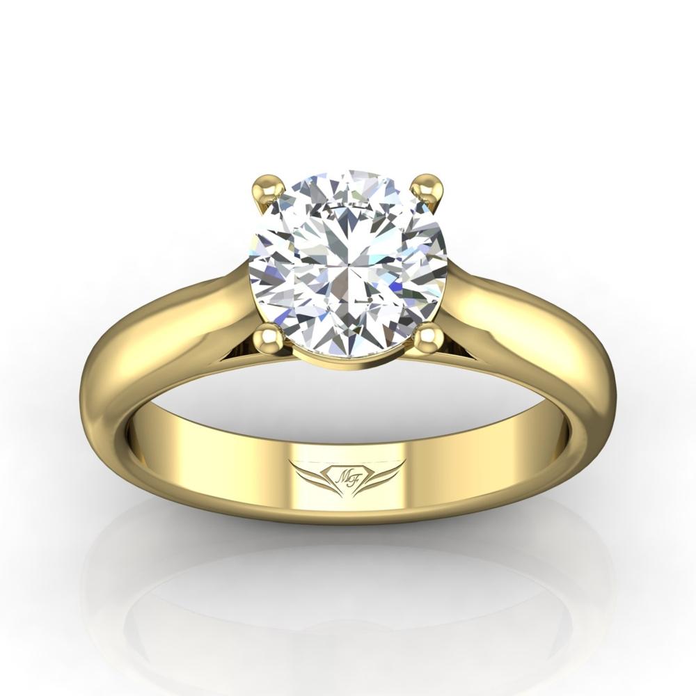 Vincents Fine Jewelry | Martin Flyer | Solitaire Wide Engagement Ring