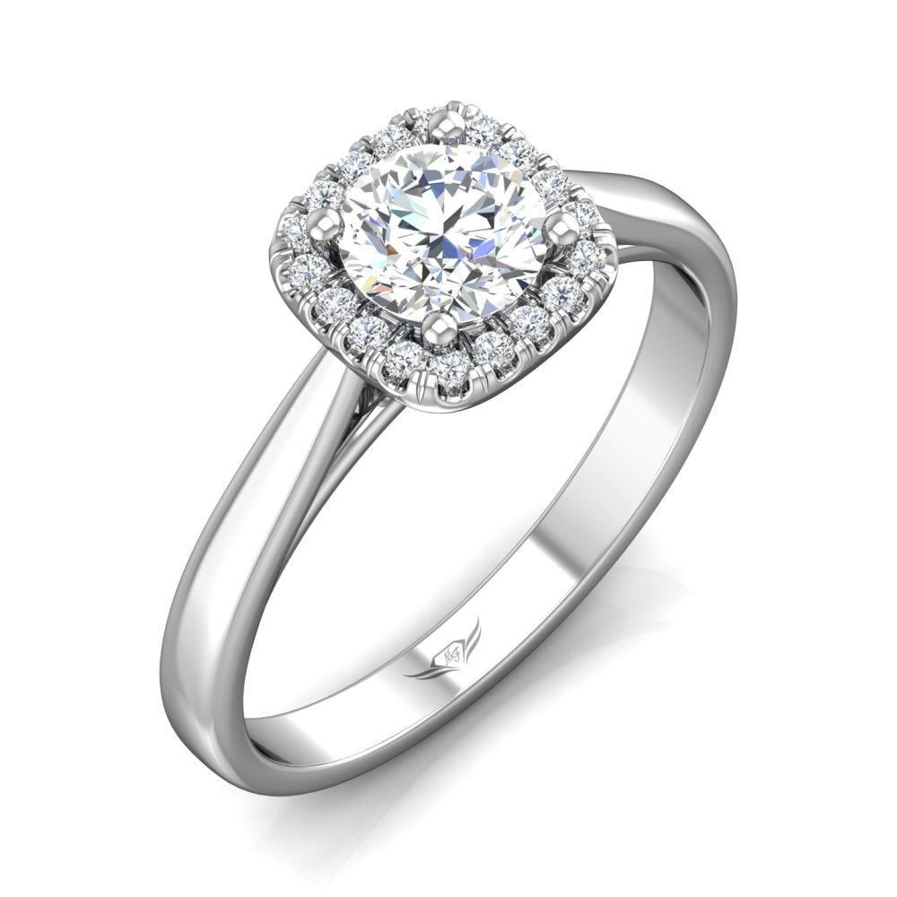Vincents Fine Jewelry | Martin Flyer | Solitaire Halo Engagement Ring