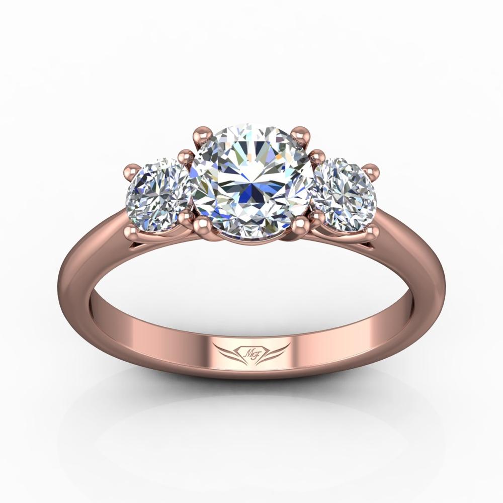Vincents Fine Jewelry | Martin Flyer | Three Stone Engagement Ring