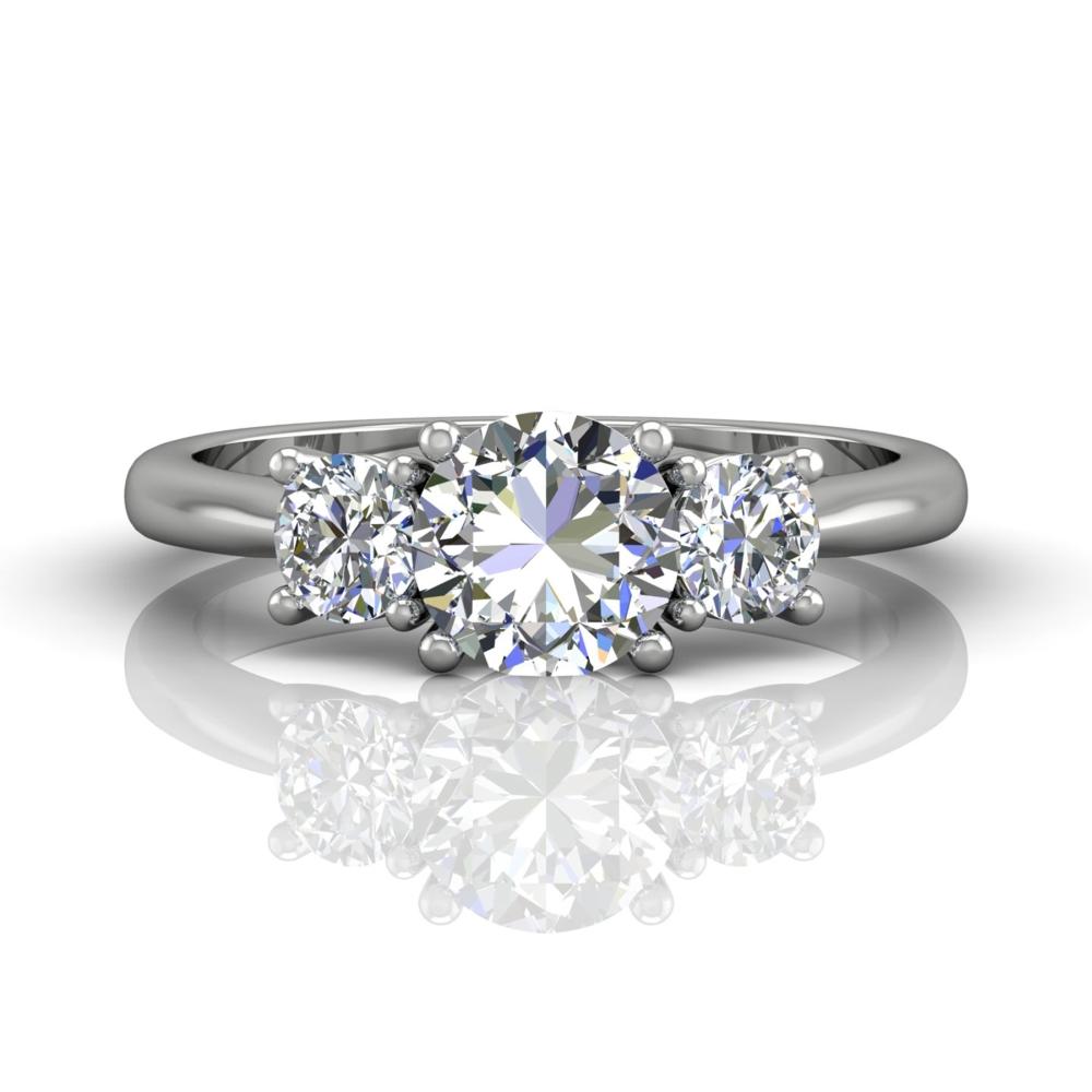 Vincents Fine Jewelry | Martin Flyer | Three Stone Engagement Ring