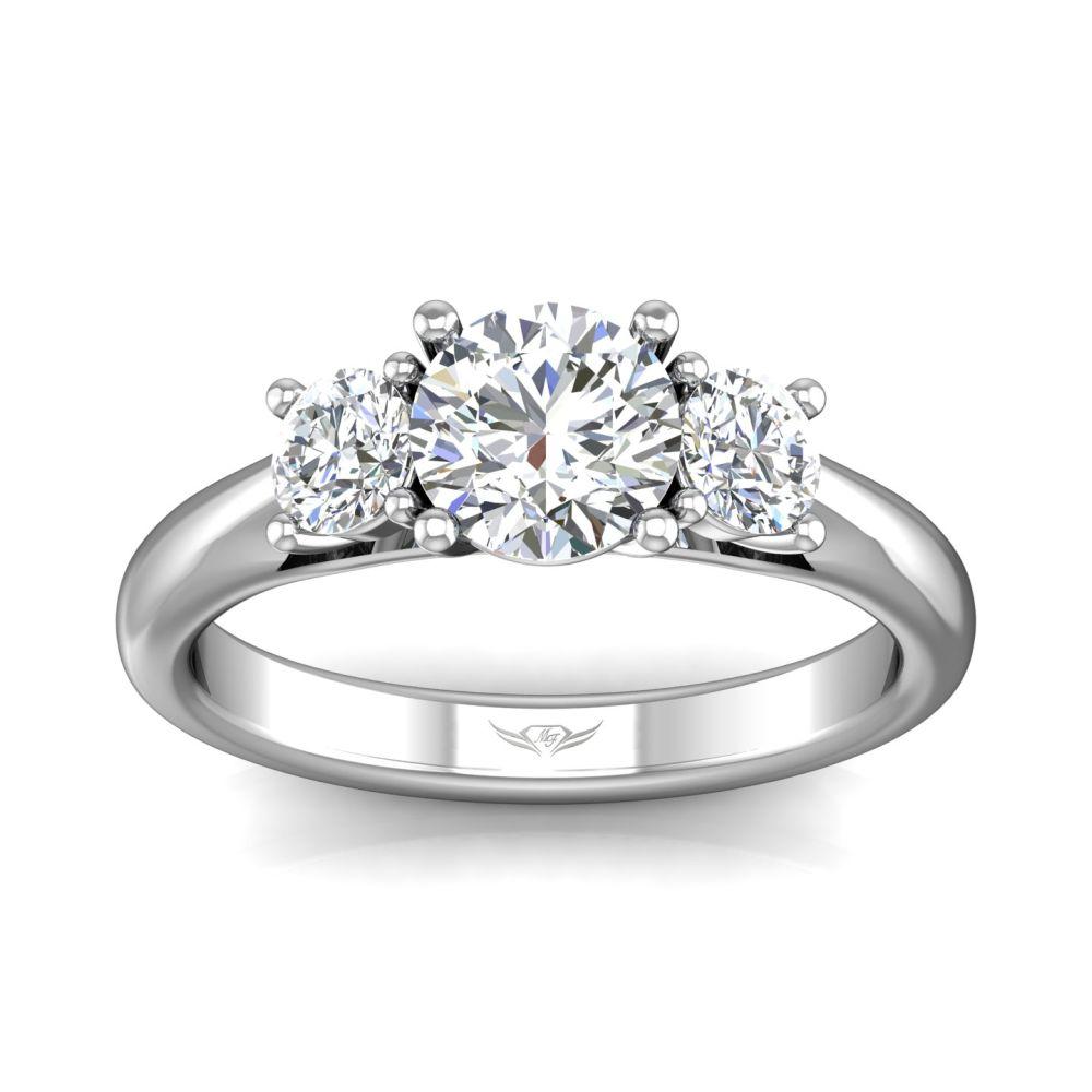 Vincents Fine Jewelry | Martin Flyer | Three Stone Engagement Ring