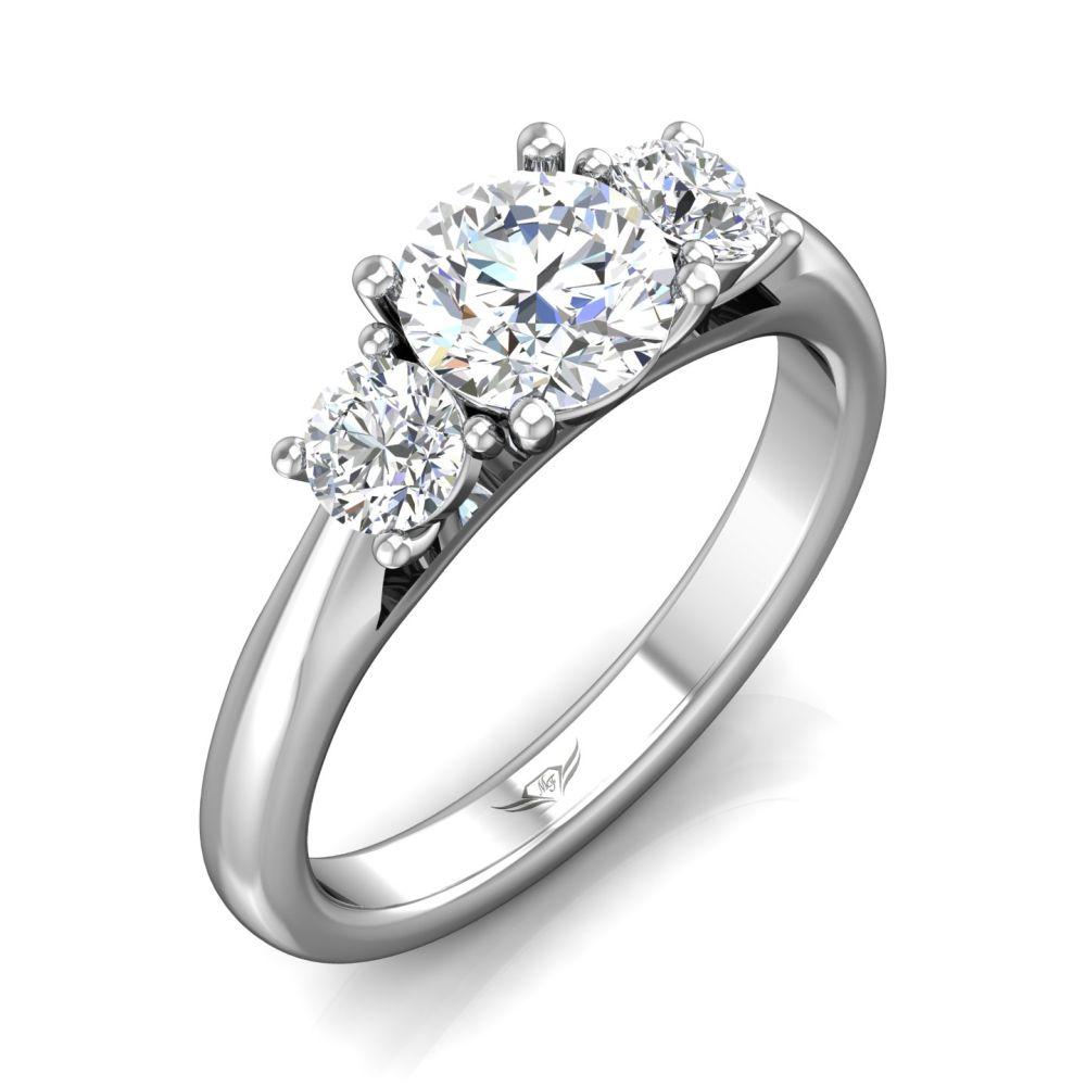 Vincents Fine Jewelry | Martin Flyer | Three Stone Engagement Ring