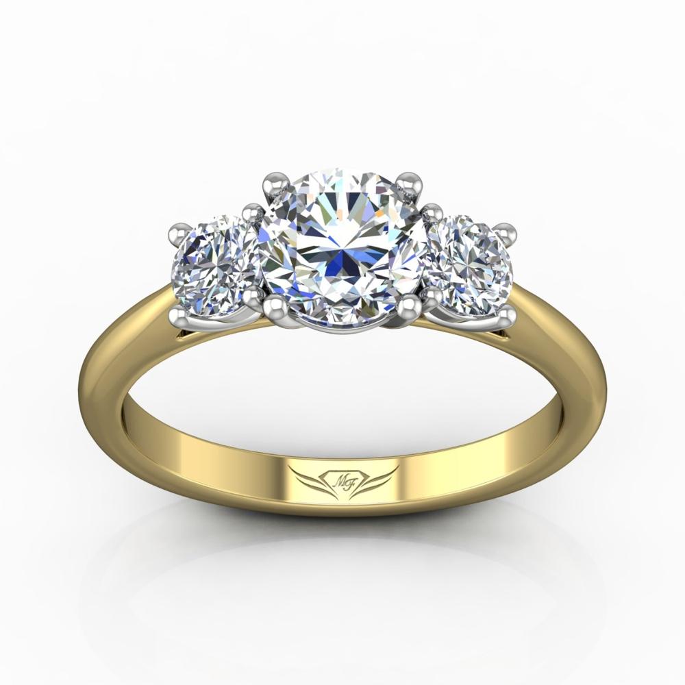 Vincents Fine Jewelry | Martin Flyer | Three Stone Engagement Ring