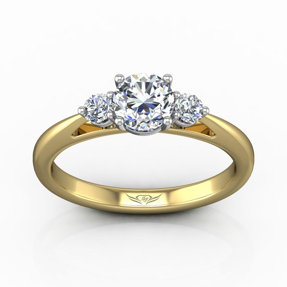 Vincents Fine Jewelry | Martin Flyer | Three Stone Engagement Ring