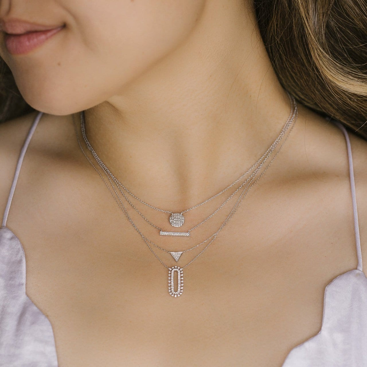 Lauren Joy Medium Disc Necklace