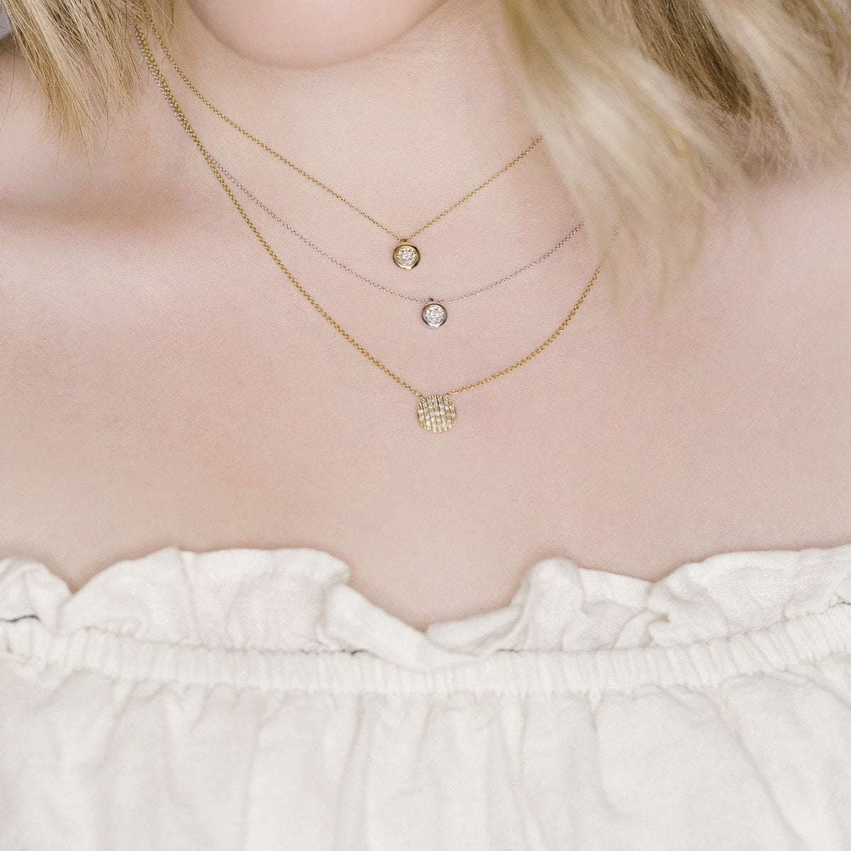 Dana Rebecca | Lauren Joy Medium Disc Necklace