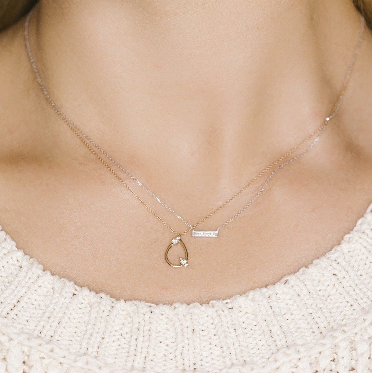 Vincents Fine Jewelry | Dana Rebecca | Sylvie Rose Mini Bar Necklace