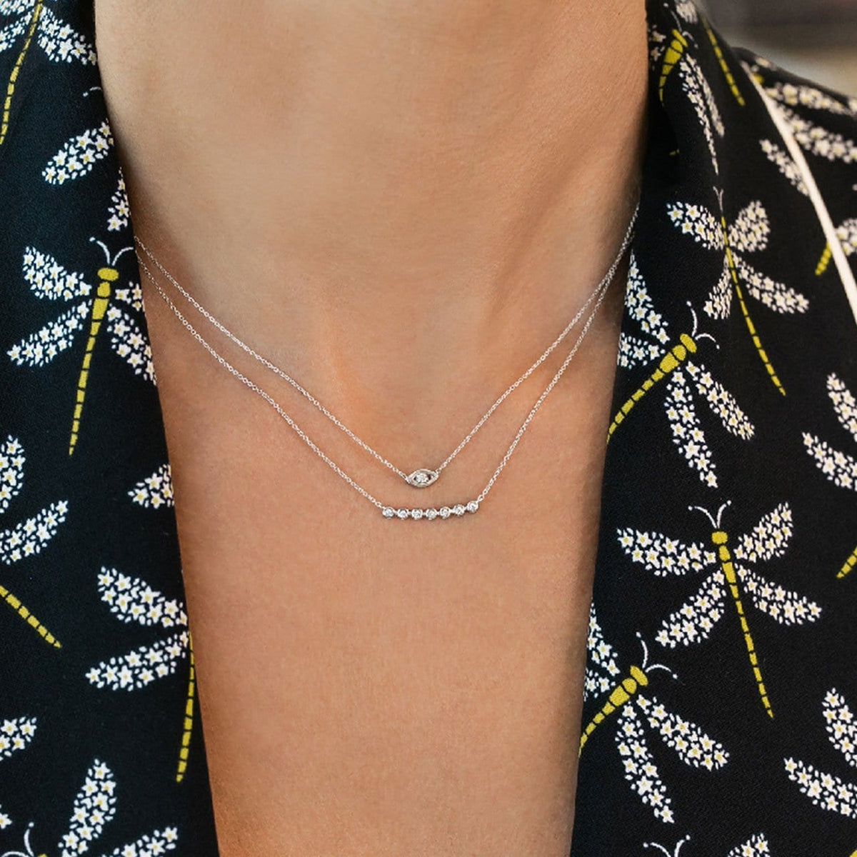 Vincents Fine Jewelry | Dana Rebecca | Lulu Jack Bezel Bar Necklace