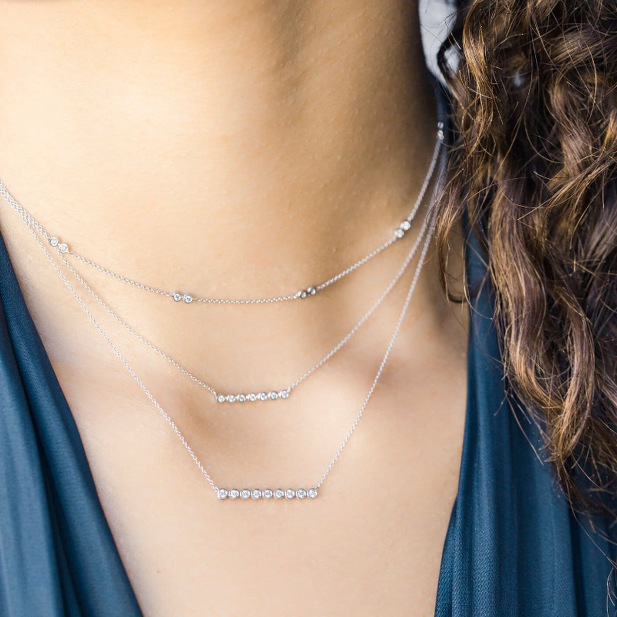 Vincents Fine Jewelry | Dana Rebecca | Lulu Jack Bezel Bar Necklace