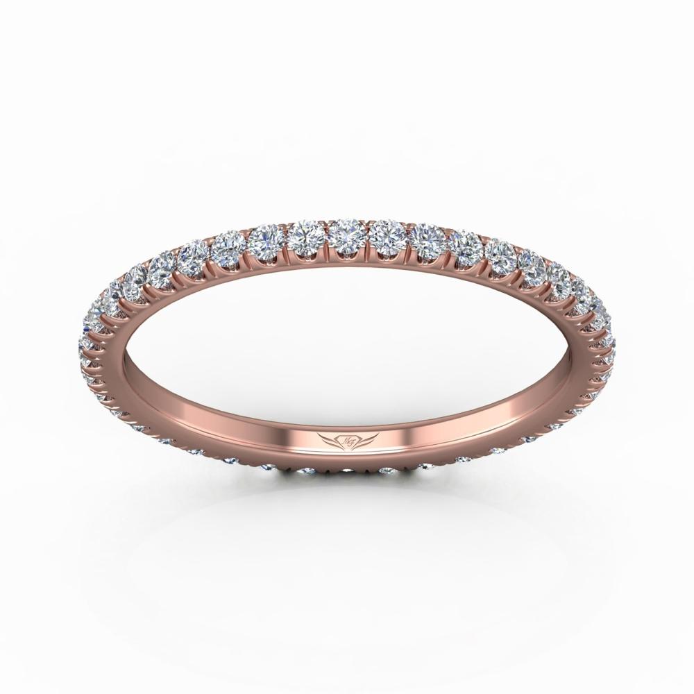 Vincents Fine Jewelry | Martin Flyer | Cutdown Micropave Eternity Wedding Band