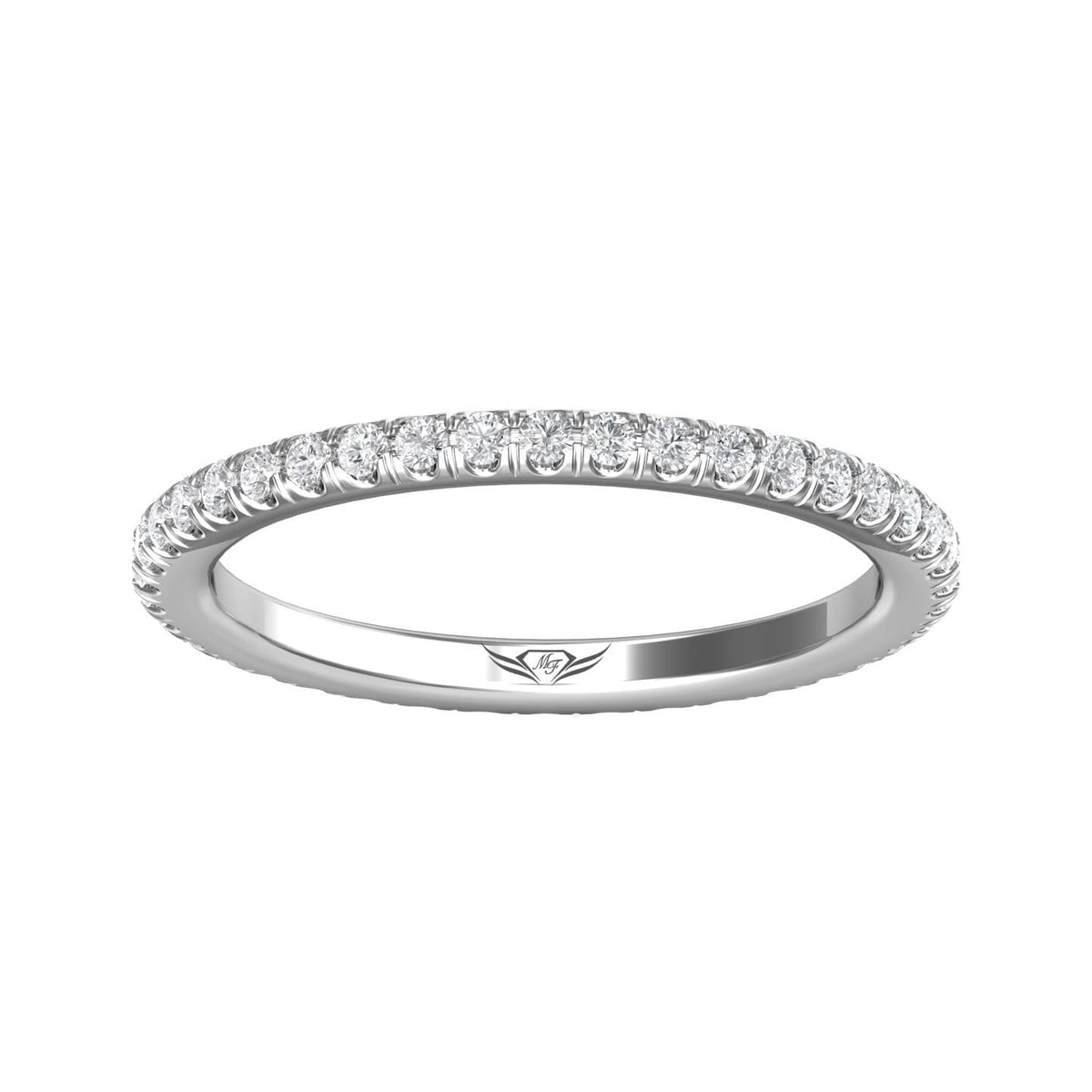 Vincents Fine Jewelry | Martin Flyer | Cutdown Micropave Eternity Wedding Band