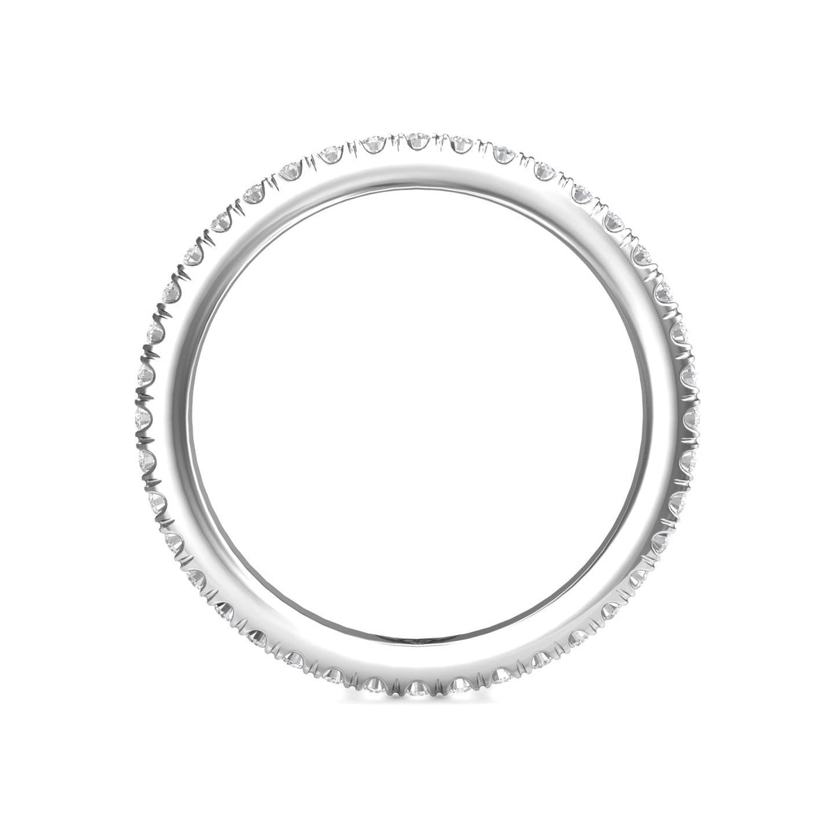 Vincents Fine Jewelry | Martin Flyer | Cutdown Micropave Eternity Wedding Band