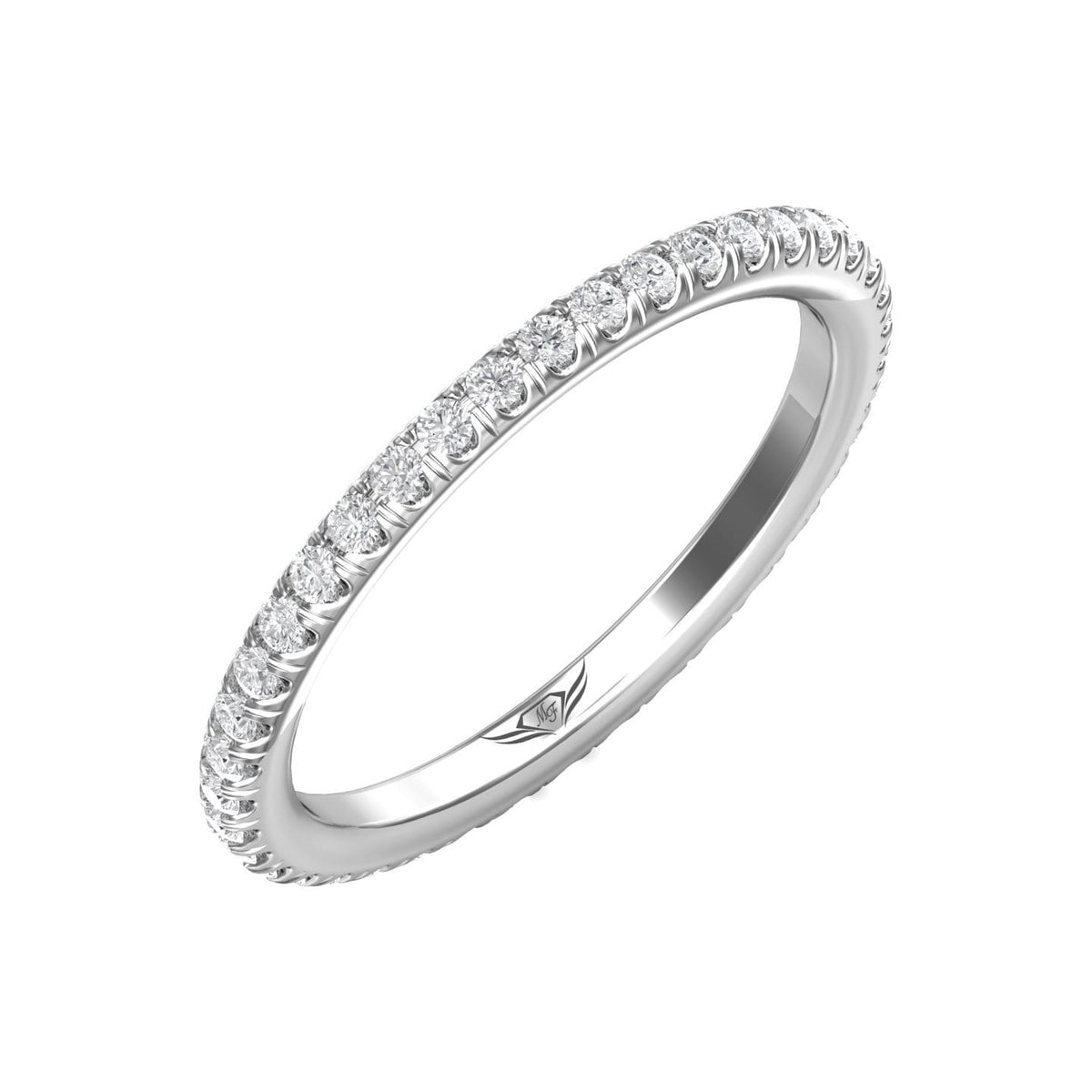 Vincents Fine Jewelry | Martin Flyer | Cutdown Micropave Eternity Wedding Band