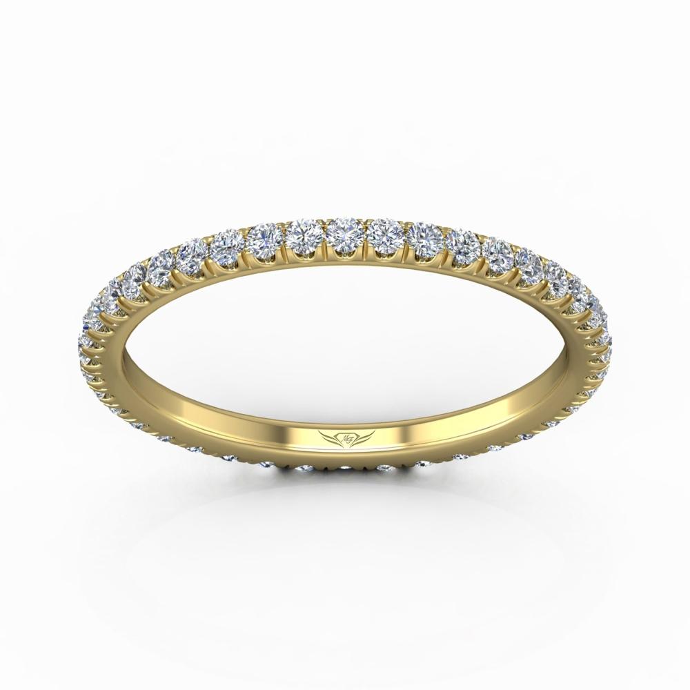 Vincents Fine Jewelry | Martin Flyer | Cutdown Micropave Eternity Wedding Band