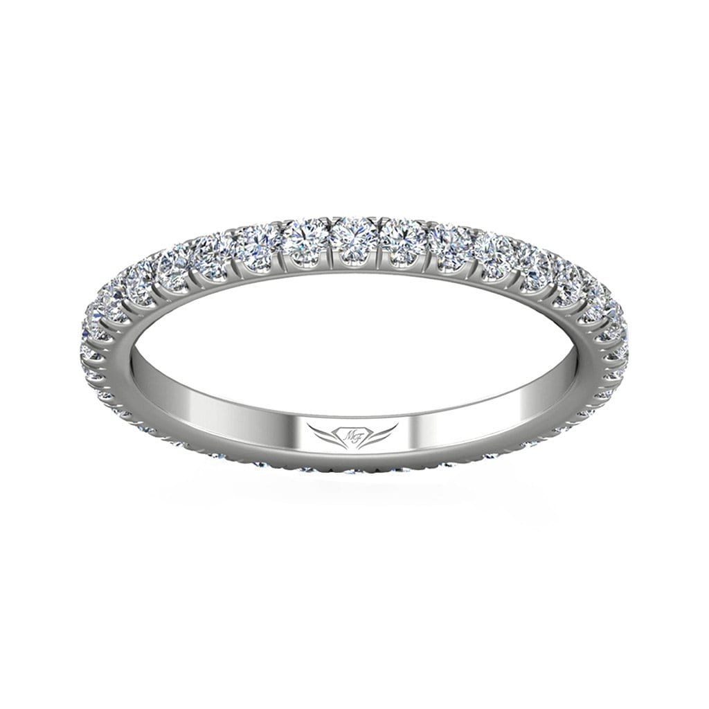 Vincents Fine Jewelry | Martin Flyer | Cutdown Micropave Eternity Wedding Band
