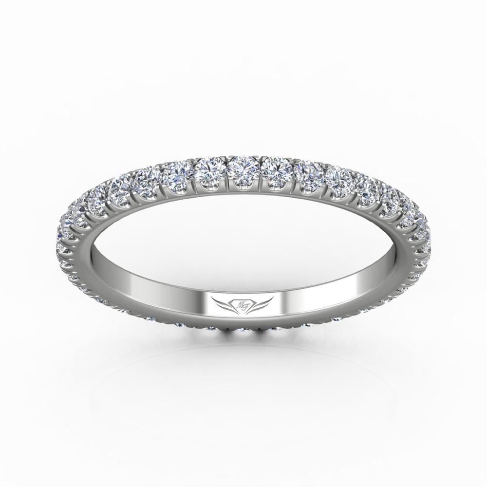 Vincents Fine Jewelry | Martin Flyer | Cutdown Micropave Eternity Wedding Band