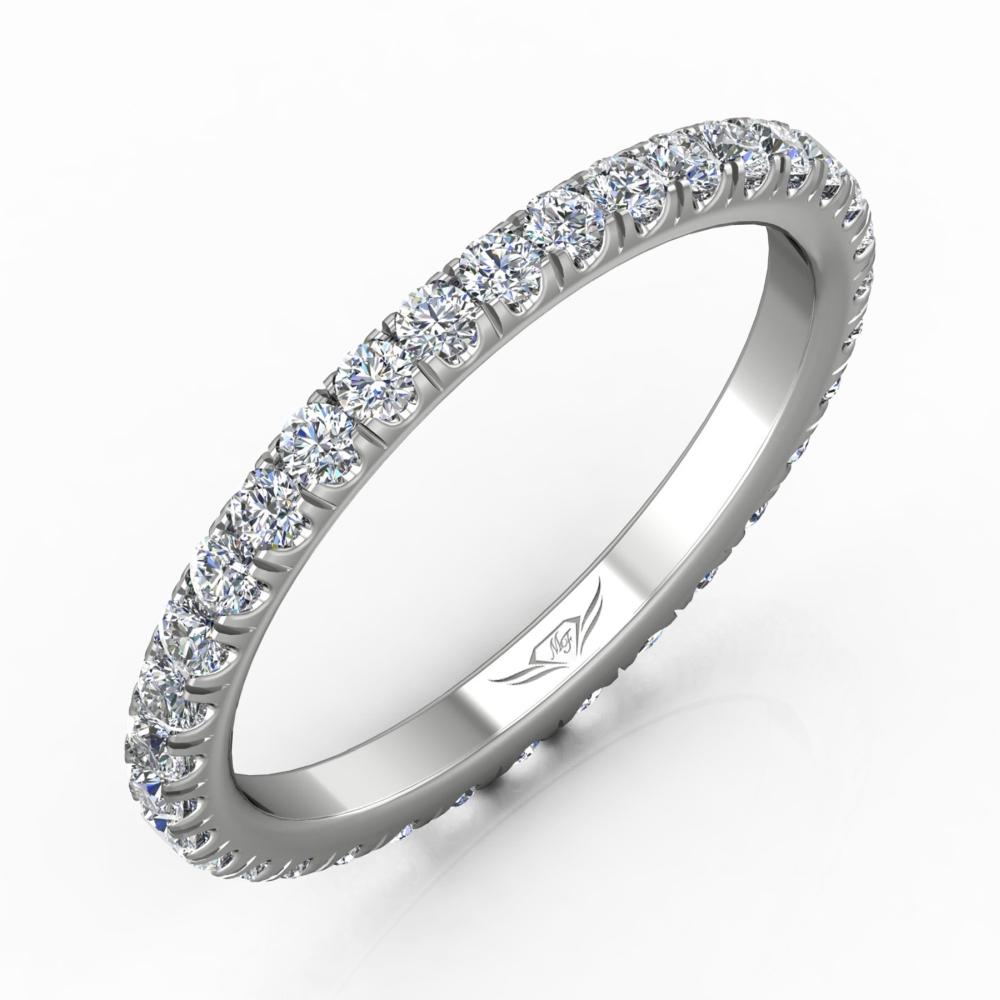 Vincents Fine Jewelry | Martin Flyer | Cutdown Micropave Eternity Wedding Band