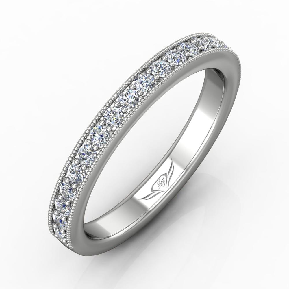Vincents Fine Jewelry | Martin Flyer | Bead Set Micropave Bead Set Wedding Band