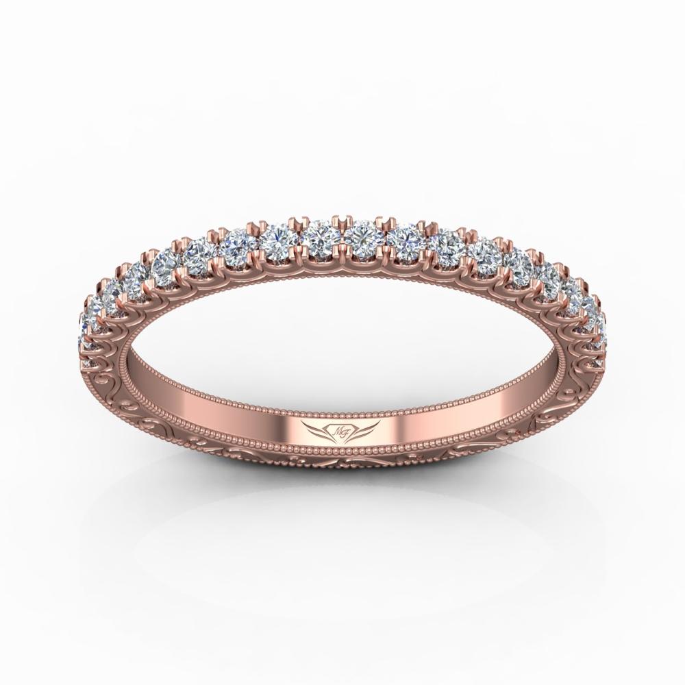 Vincents Fine Jewelry | Martin Flyer | Cutdown Micropave Matching Wedding Band