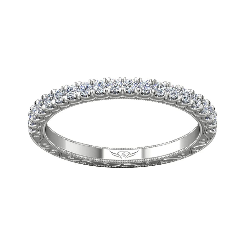 Vincents Fine Jewelry | Martin Flyer | Cutdown Micropave Matching Wedding Band