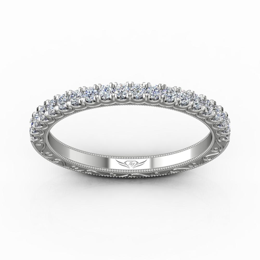 Vincents Fine Jewelry | Martin Flyer | Cutdown Micropave Matching Wedding Band