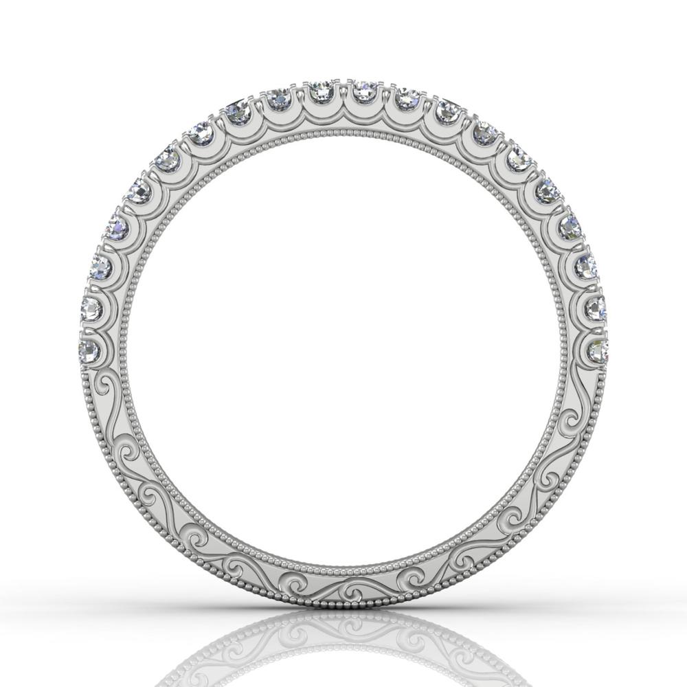 Vincents Fine Jewelry | Martin Flyer | Cutdown Micropave Matching Wedding Band