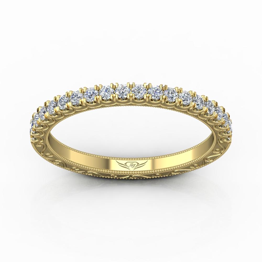 Vincents Fine Jewelry | Martin Flyer | Cutdown Micropave Matching Wedding Band