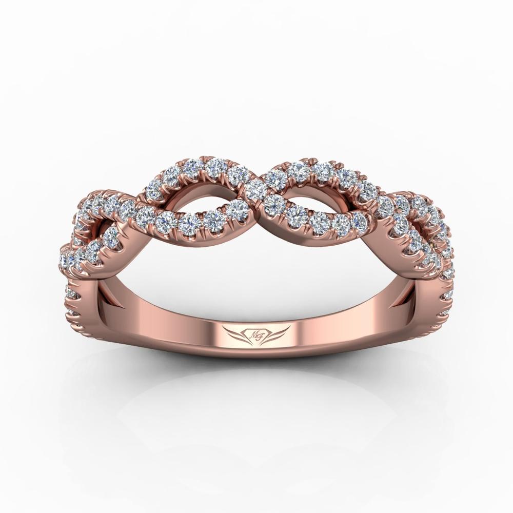 Vincents Fine Jewelry | Martin Flyer | Cutdown Micropave Matching Wedding Band