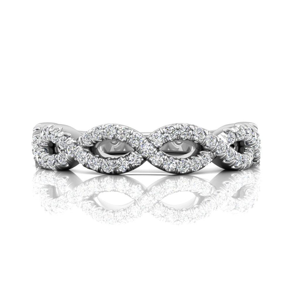 Vincents Fine Jewelry | Martin Flyer | Cutdown Micropave Matching Wedding Band