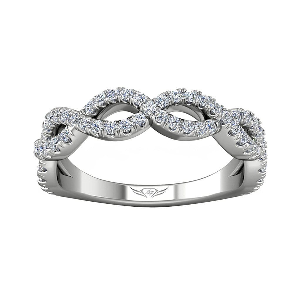 Vincents Fine Jewelry | Martin Flyer | Cutdown Micropave Matching Wedding Band
