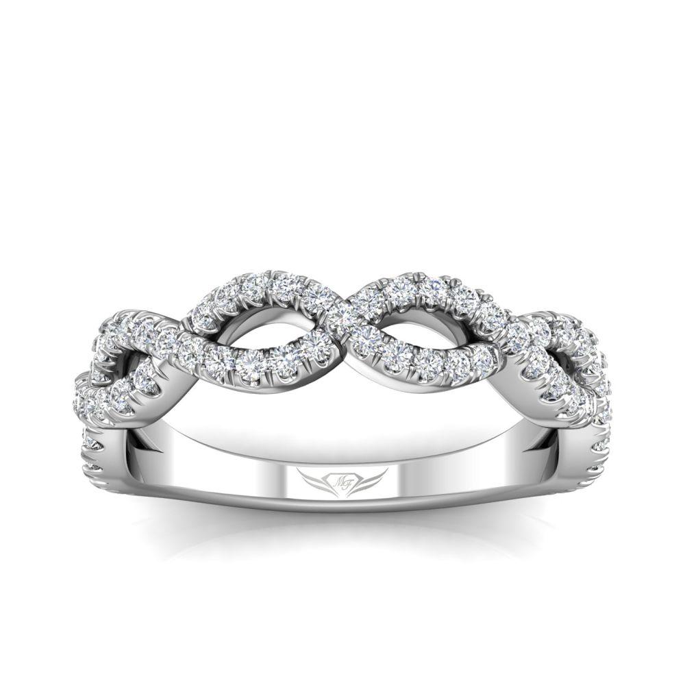 Vincents Fine Jewelry | Martin Flyer | Cutdown Micropave Matching Wedding Band