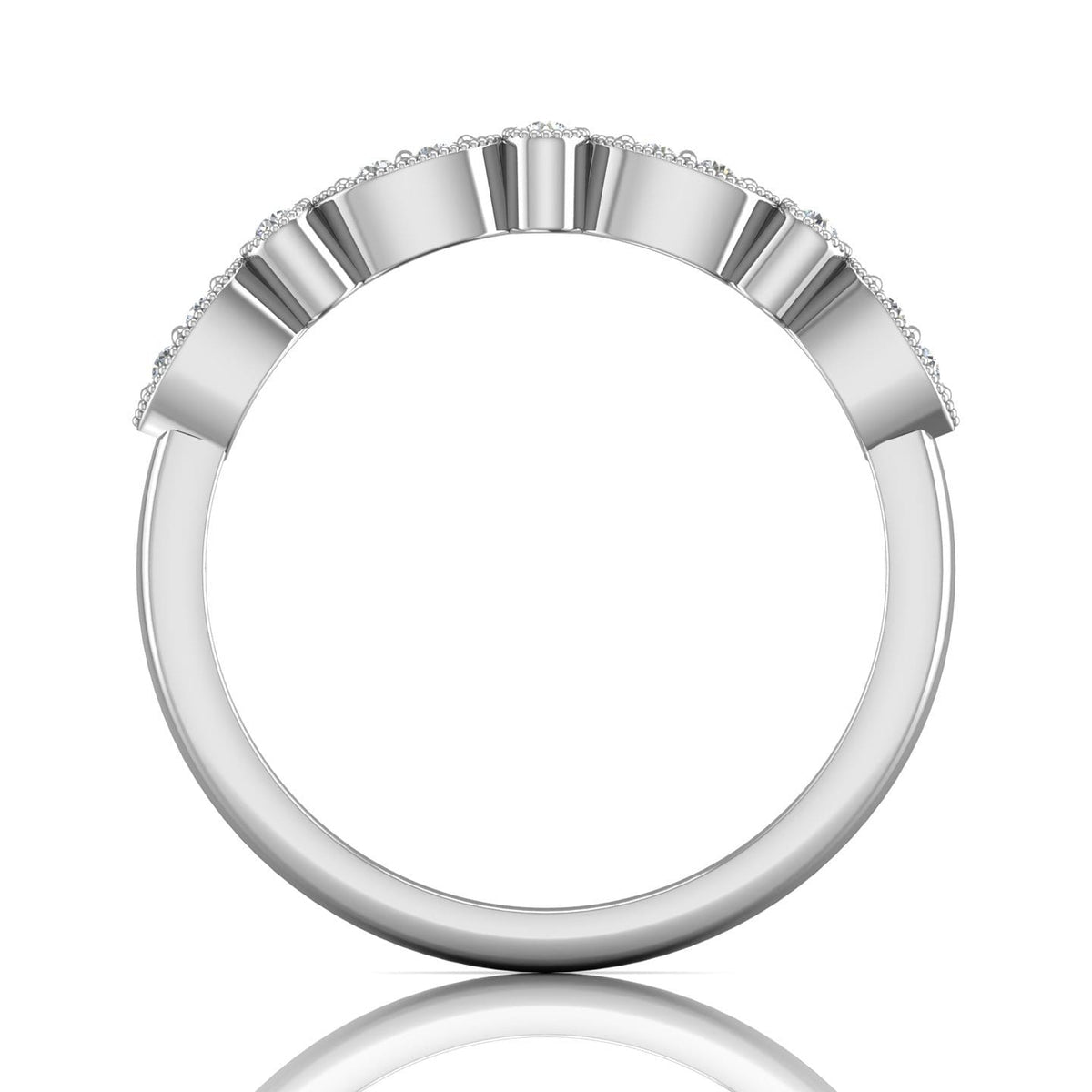 Vincents Fine Jewelry | Martin Flyer | Bead Set Micropave Wedding Band