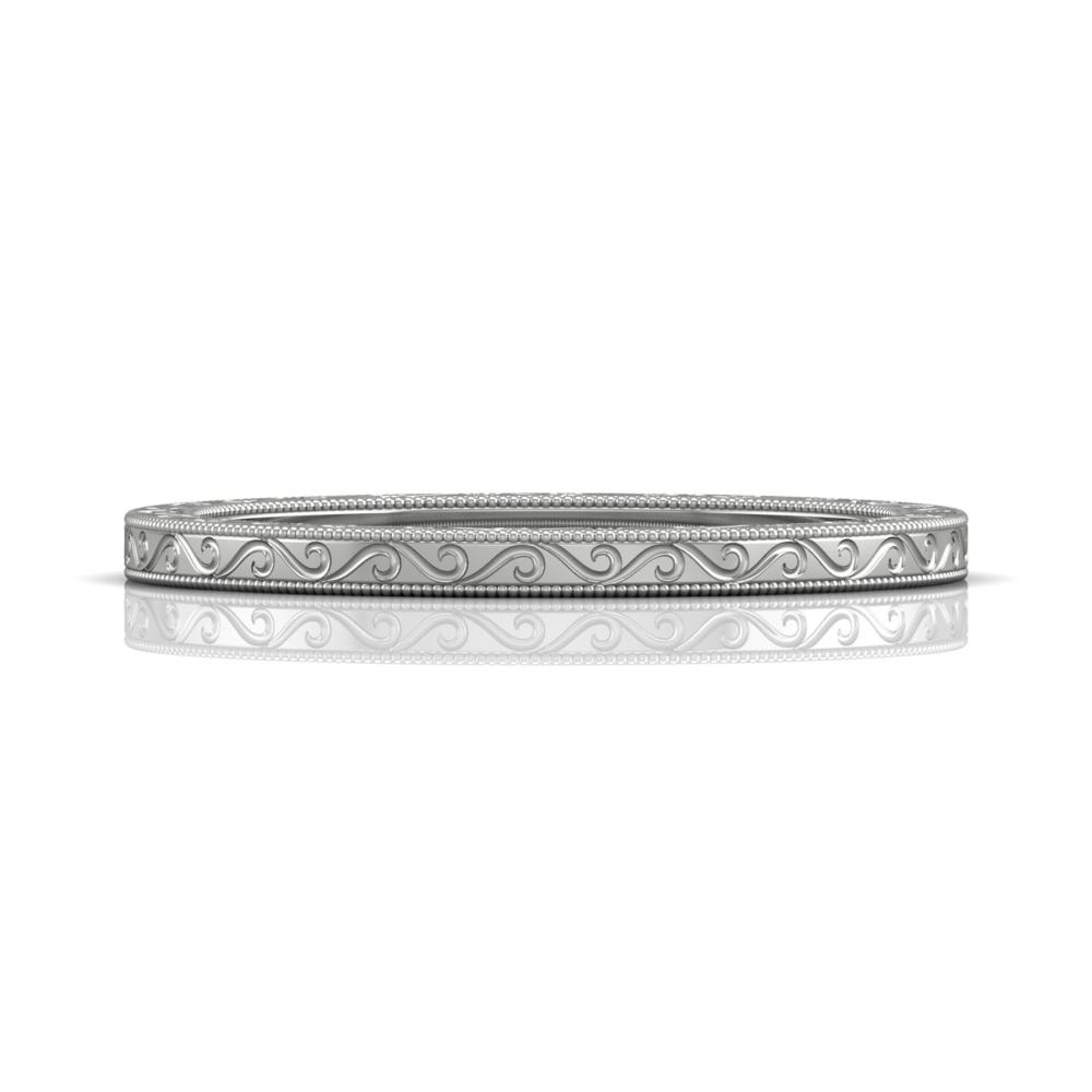 Vincents Fine Jewelry | Martin Flyer | Solitaire Hand Engraved Wedding Band