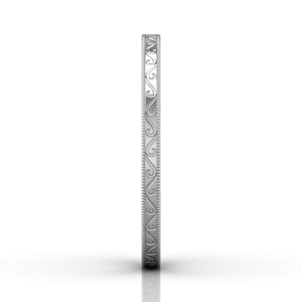 Vincents Fine Jewelry | Martin Flyer | Solitaire Hand Engraved Wedding Band