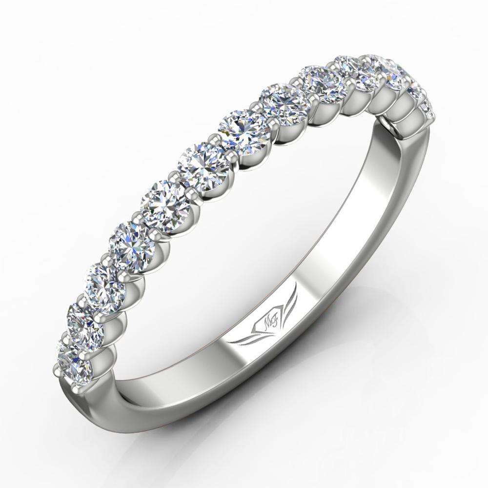 Vincents Fine Jewelry | Martin Flyer | Shared Prong Matching Wedding Band