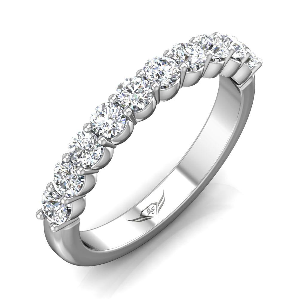 Vincents Fine Jewelry | Martin Flyer | Shared Prong Matching Wedding Band