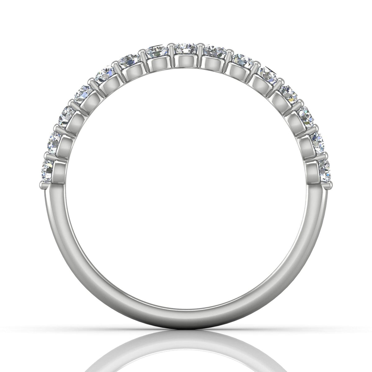 Vincents Fine Jewelry | Martin Flyer | Shared Prong Wedding Band