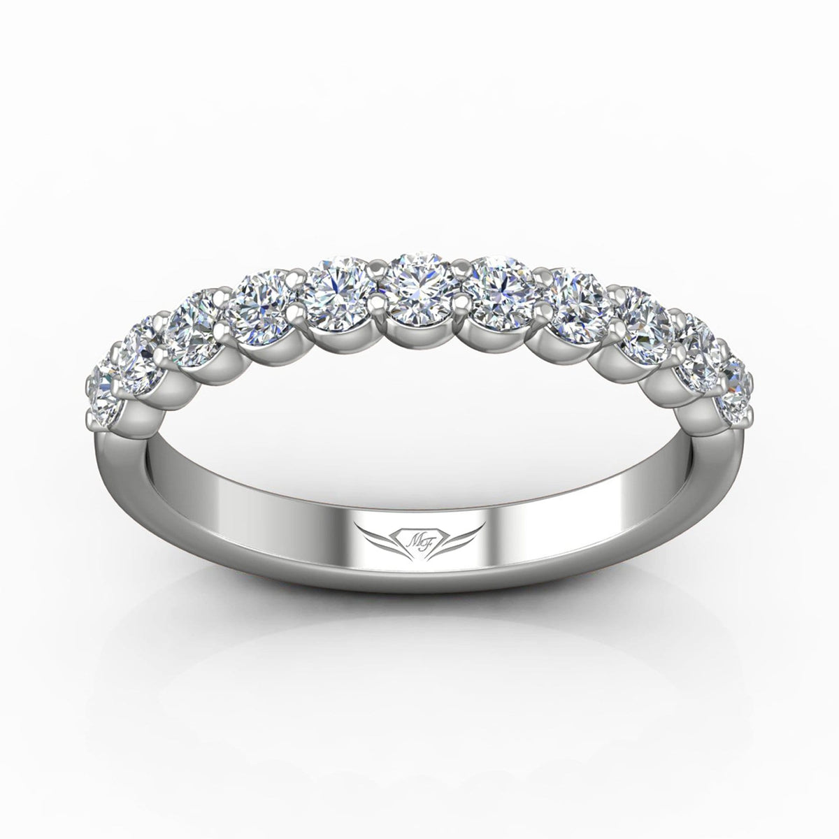 Vincents Fine Jewelry | Martin Flyer | Shared Prong Wedding Band