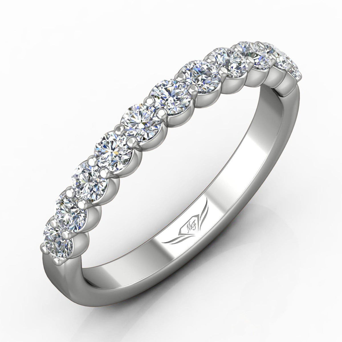 Vincents Fine Jewelry | Martin Flyer | Shared Prong Wedding Band