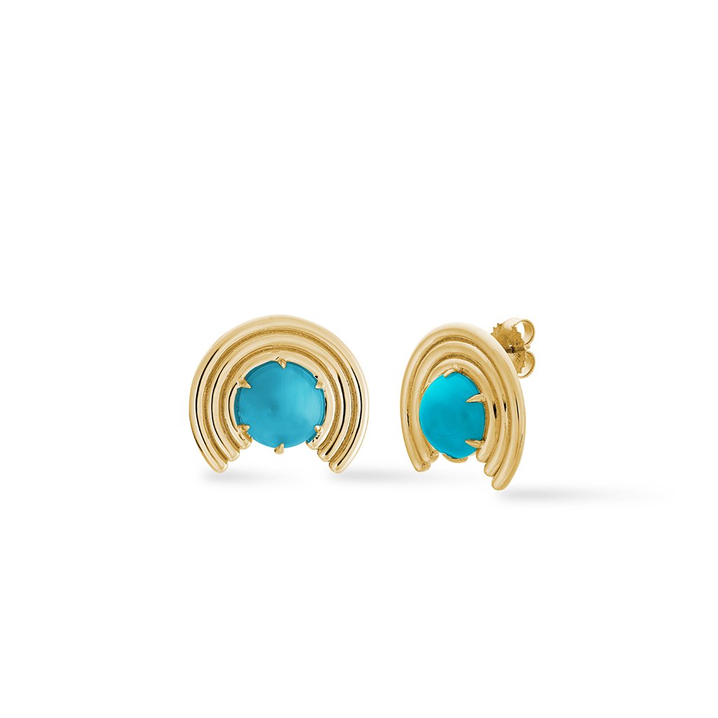 Grand Revival Studs Turquoise