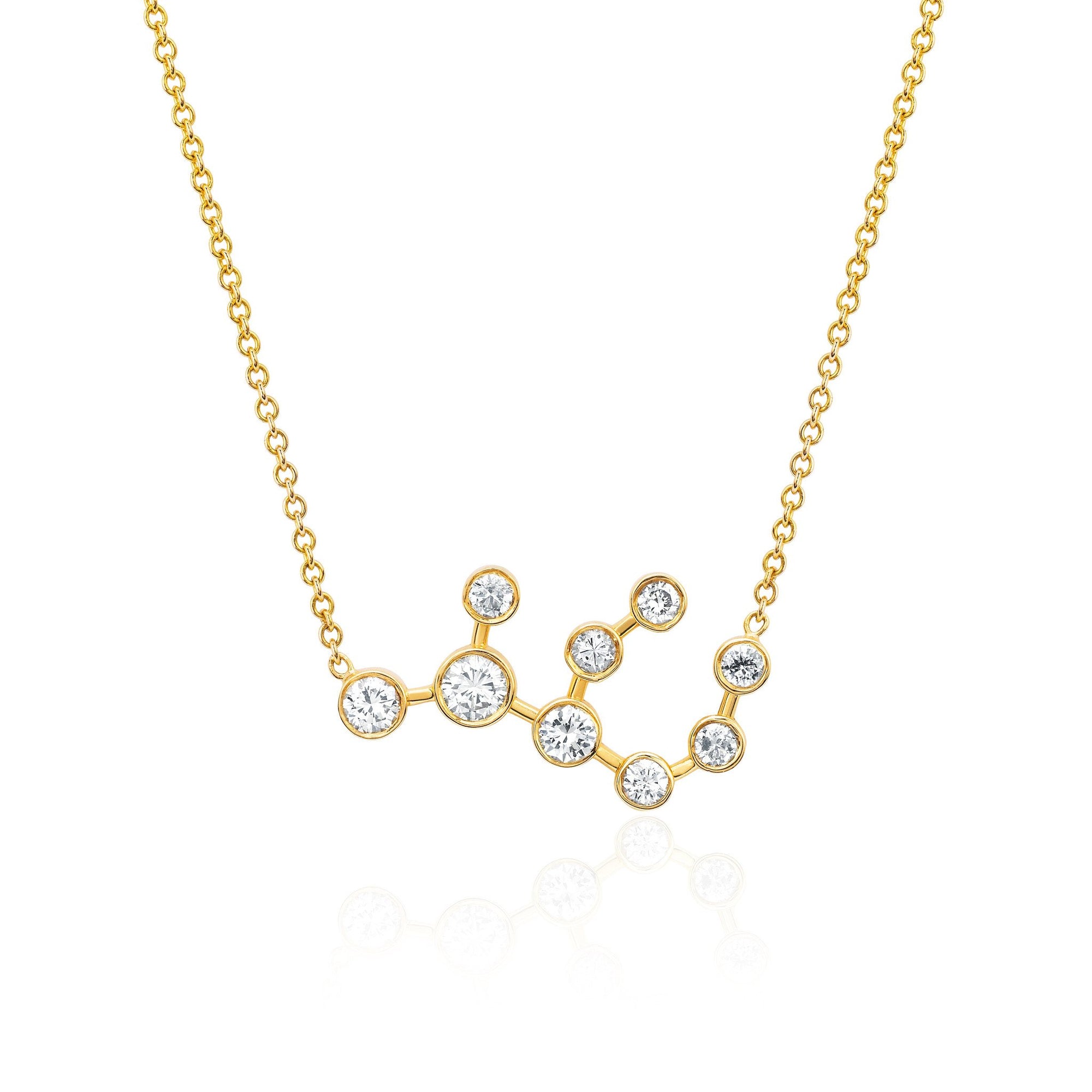 Virgo Diamond Constellation Necklace