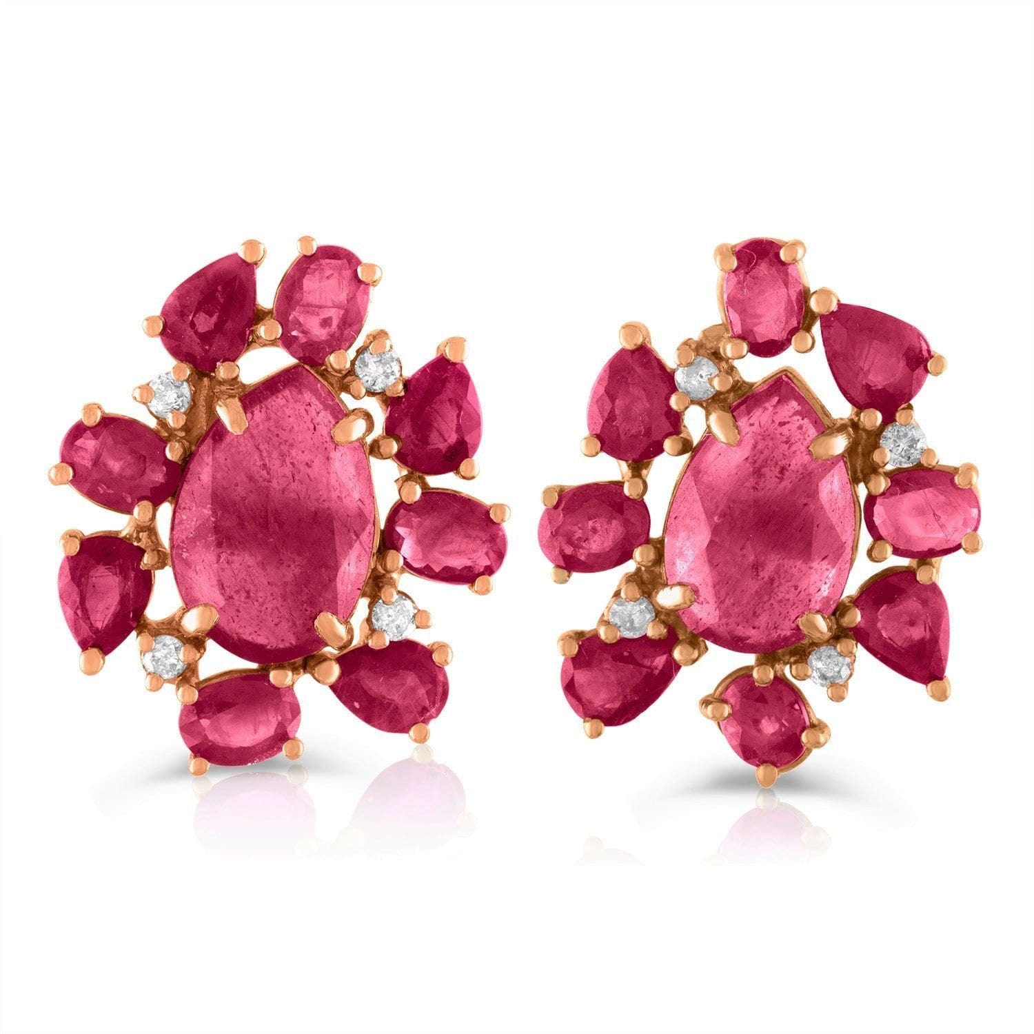 Vincents Fine Jewelry | Jane Kaye | Mixed Media Ruby Studs